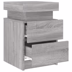 VidaXL 836759 Table de nuit et table de chevet Chêne - Vue supplémentaire 7