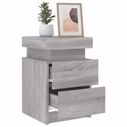 VidaXL 836760 Table de nuit et table de chevet Chêne - Vue supplémentaire 5