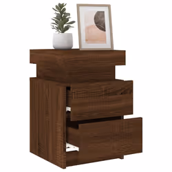 VidaXL 836761 Table de nuit et table de chevet Chêne - Vue supplémentaire 5