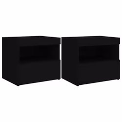 VidaXL 836766, Noir, Bois, 500 mm, 400 mm, 450 mm, 2 pièce(s)