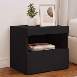 VidaXL 836766 Table de nuit et table de chevet Noir