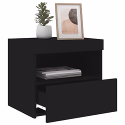 VidaXL 836766 Table de nuit et table de chevet Noir - Vue supplémentaire 5