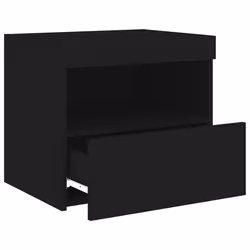 VidaXL 836766 Table de nuit et table de chevet Noir - Vue supplémentaire 8