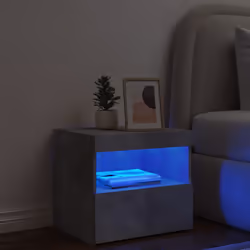 VidaXL 836769 Table de nuit et table de chevet Couleur du béton - Vue supplémentaire 4