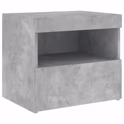 VidaXL 836769 Table de nuit et table de chevet Couleur du béton - Vue supplémentaire 6