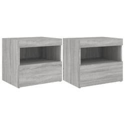 VidaXL 836774 Table de nuit et table de chevet Chêne