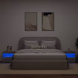 VidaXL 836774 Table de nuit et table de chevet Chêne - Vue supplémentaire 4