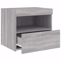 VidaXL 836774 Table de nuit et table de chevet Chêne - Vue supplémentaire 8