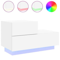 VidaXL 836777 Table de nuit et table de chevet Blanc
