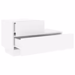 VidaXL 836777 Table de nuit et table de chevet Blanc - Vue supplémentaire 5