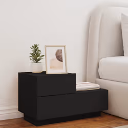 VidaXL 836778 Table de nuit et table de chevet Noir