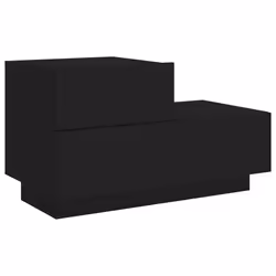 VidaXL 836778 Table de nuit et table de chevet Noir - Vue supplémentaire 5