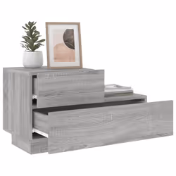 VidaXL 836782 Table de nuit et table de chevet Chêne - Vue supplémentaire 4
