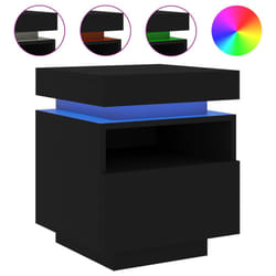 VidaXL 836786 Table de nuit et table de chevet Noir