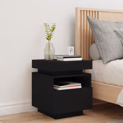 VidaXL 836786 Table de nuit et table de chevet Noir