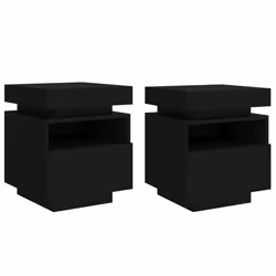 VidaXL 836787, Noir, Bois, 400 mm, 390 mm, 485 mm, 2 pièce(s)