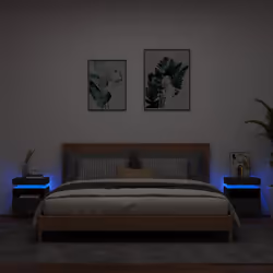 VidaXL 836787 Table de nuit et table de chevet Noir