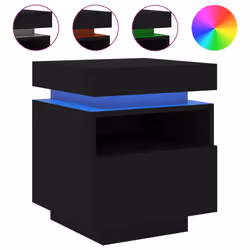 VidaXL 836787 Table de nuit et table de chevet Noir - Vue supplémentaire 5