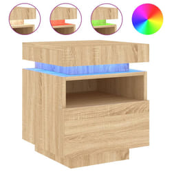 VidaXL 836788 Table de nuit et table de chevet Chêne