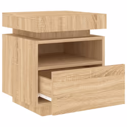 VidaXL 836788 Table de nuit et table de chevet Chêne - Vue supplémentaire 6
