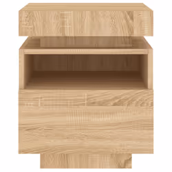 VidaXL 836788 Table de nuit et table de chevet Chêne - Vue supplémentaire 7