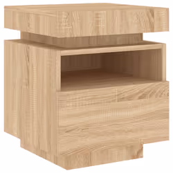 VidaXL 836789 Table de nuit et table de chevet Chêne - Vue supplémentaire 6