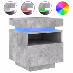 VidaXL 836791 Table de nuit et table de chevet Couleur du béton - Vue supplémentaire 5