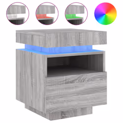 VidaXL 836795 Table de nuit et table de chevet Chêne - Vue supplémentaire 5