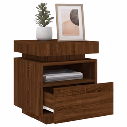 VidaXL 836796 Table de nuit et table de chevet Chêne - Vue supplémentaire 4