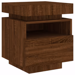 VidaXL 836796 Table de nuit et table de chevet Chêne - Vue supplémentaire 5