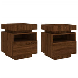 VidaXL 836797 Table de nuit et table de chevet Chêne