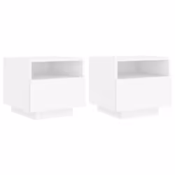 VidaXL 836799, Blanc, Bois, 400 mm, 390 mm, 370 mm, 2 pièce(s)