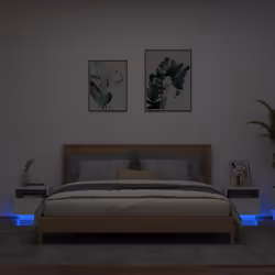 VidaXL 836799 Table de nuit et table de chevet Blanc