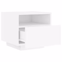 VidaXL 836799 Table de nuit et table de chevet Blanc - Vue supplémentaire 6