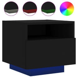 VidaXL 836800 Table de nuit et table de chevet Noir