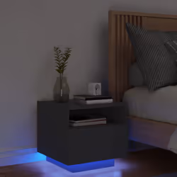 VidaXL 836800 Table de nuit et table de chevet Noir