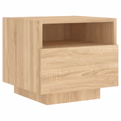 VidaXL 836802 Table de nuit et table de chevet Chêne - Vue supplémentaire 5