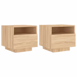 VidaXL 836803, Chêne, Bois, 400 mm, 390 mm, 370 mm, 2 pièce(s)