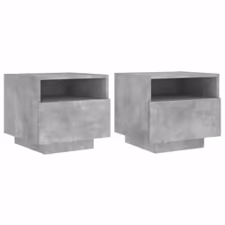 VidaXL 836805, Couleur du béton, Bois, 400 mm, 390 mm, 370 mm, 2 pièce(s)