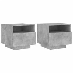 VidaXL 836805 Table de nuit et table de chevet Couleur du béton