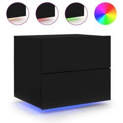 VidaXL 836814 Table de nuit et table de chevet Noir