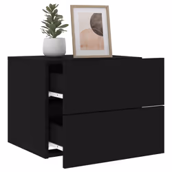 VidaXL 836814 Table de nuit et table de chevet Noir - Vue supplémentaire 5