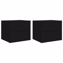 VidaXL 836815, Noir, Bois, 500 mm, 390 mm, 410 mm, 2 pièce(s)