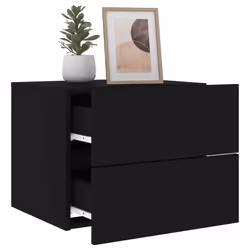 VidaXL 836815 Table de nuit et table de chevet Noir - Vue supplémentaire 4