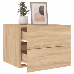 VidaXL 836816 Table de nuit et table de chevet Chêne - Vue supplémentaire 5