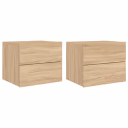 VidaXL 836817, Ch��ne, Bois, 500 mm, 390 mm, 410 mm, 2 pièce(s)