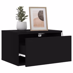 VidaXL 836828 Table de nuit et table de chevet Noir - Vue supplémentaire 5