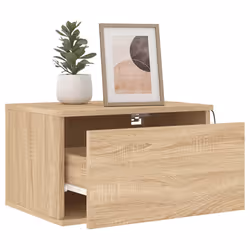 VidaXL 836830 Table de nuit et table de chevet Chêne - Vue supplémentaire 5