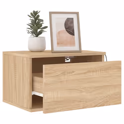 VidaXL 836831 Table de nuit et table de chevet Chêne - Vue supplémentaire 5