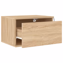 VidaXL 836831 Table de nuit et table de chevet Chêne - Vue supplémentaire 6